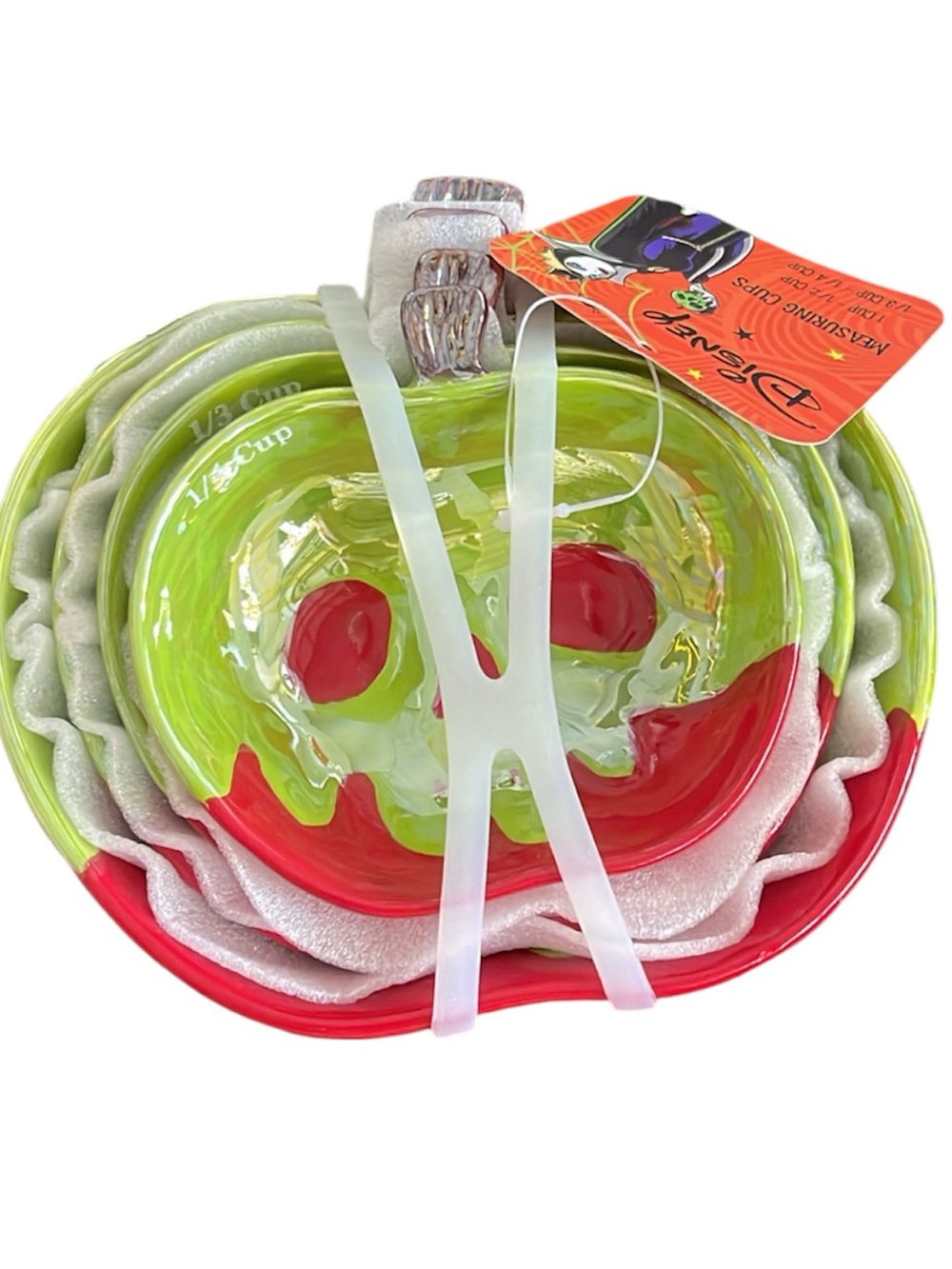 Disney Apple-Shaped Nesting Cups - Red and Green